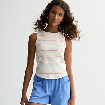Girls 6-18 SO® High Neck Tank Top in Regular & Plus