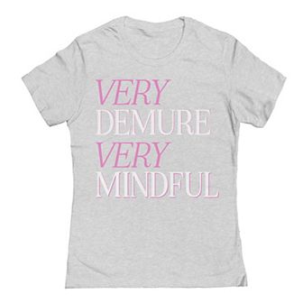 Junior's Grayson Threads by Tai Apparel Demure Mindful Graphic Tee