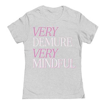 Junior's Grayson Threads by Tai Apparel Demure Mindful Graphic Tee