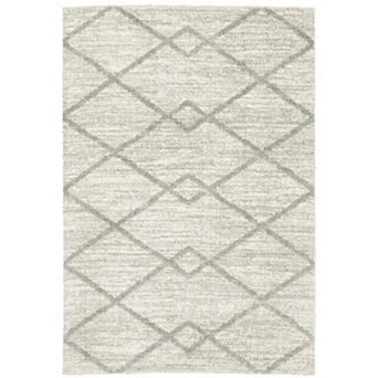 StyleHaven Veracruz Geometric Diamond Power-Loomed Shag Area Rug