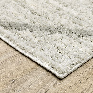 StyleHaven Veracruz Geometric Diamond Power-Loomed Shag Area Rug
