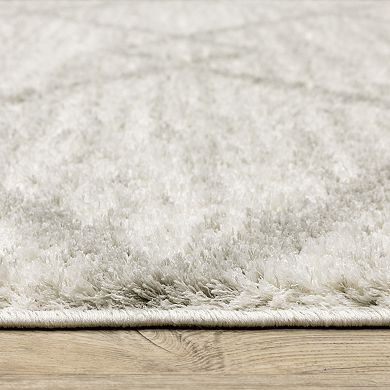 StyleHaven Veracruz Geometric Diamond Power-Loomed Shag Area Rug