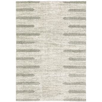 StyleHaven Veracruz Striped Edge Power-Loomed Shag Area Rug