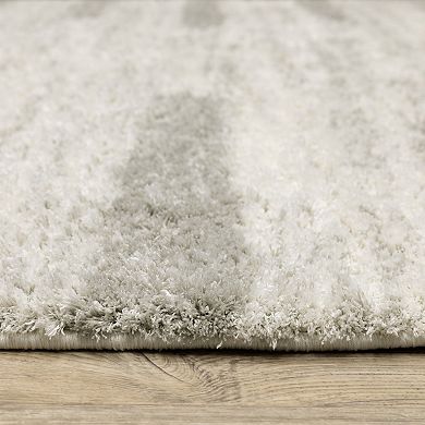 StyleHaven Veracruz Striped Edge Power-Loomed Shag Area Rug