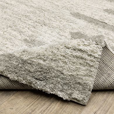 StyleHaven Veracruz Striped Edge Power-Loomed Shag Area Rug