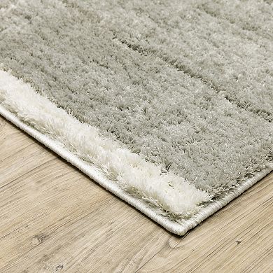 StyleHaven Veracruz Abstract Etched Lines Power-Loomed Shag Area Rug