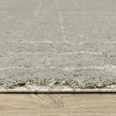 StyleHaven Veracruz Abstract Etched Lines Power-Loomed Shag Area Rug