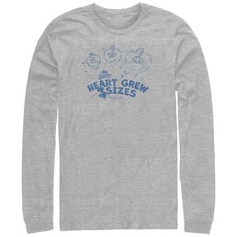 Big & Tall Dr. Seuss Grinch's Heart Grew 3 Sizes Long Sleeve Graphic Tee