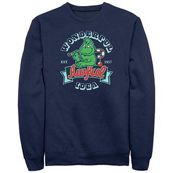 Big & Tall Dr. Seuss Grinch Wonderful Awful Idea Graphic Fleece