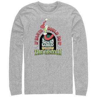 Big & Tall Dr. Seuss Grich If Santa Could Do It Long Sleeve Graphic Tee