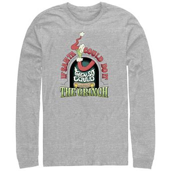 Big & Tall Dr. Seuss Grich If Santa Could Do It Long Sleeve Graphic Tee