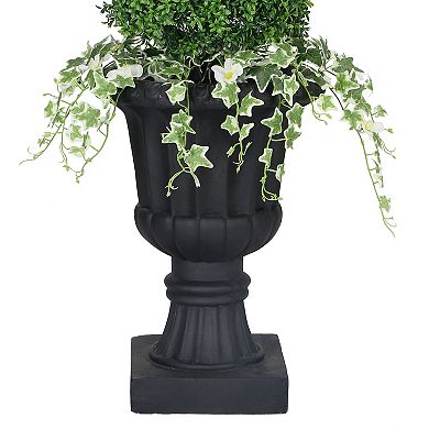 Puleo International 52-in. Topiary Spiral Boxwood Artificial Tree Floor Decor