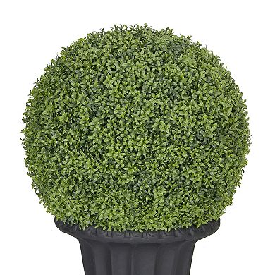 Puleo International 38" Single Ball Topiary Boxwood Artificial Tree