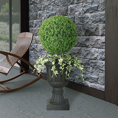 Puleo International 41-in. Topiary Boxwood Artificial Tree Floor Decor