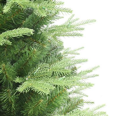 Puleo International 7.5' Pre-Lit Alaskan Winter Fir Tree