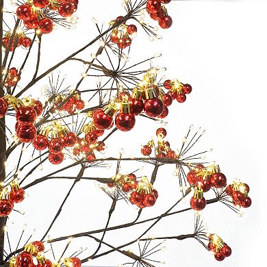 Puleo International 6' Pre-Lit Adorned Twig Tree