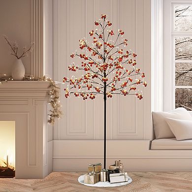 Puleo International 6' Pre-Lit Adorned Twig Tree