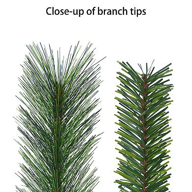 Puleo International 7.5' Pre-Lit Colorado Pine Artificial Christmas Tree