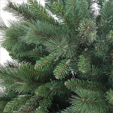 Puleo International 6.5' Pre-Lit Slim Teton Pine Artificial Christmas Tree