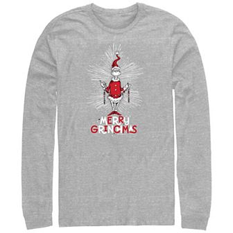 Men's Dr. Seuss Merry Grinchmas Long Sleeve Graphic Tee
