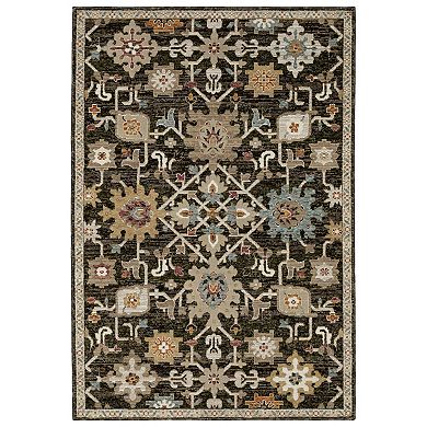 StyleHaven Alexander Vintage Bohemian Brown/Multi Area or Throw Rug
