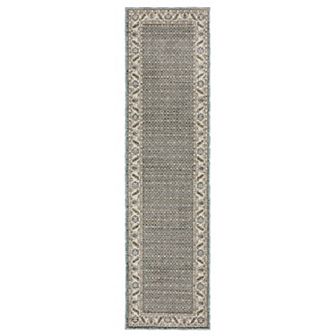 StyleHaven Alexander Bordered Floral Medallions Blue/Ivory Area Throw Rug