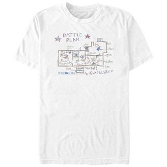 Big & Tall Home Alone Kevin's Battle Plan Graphic Tee