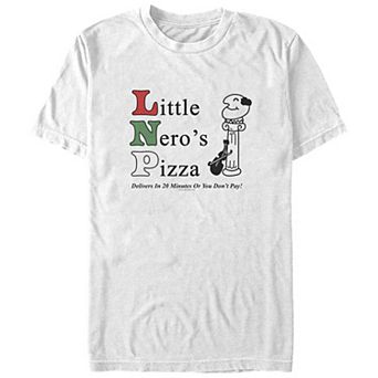 Big & Tall Home Alone Little Nero's Pizza Graphic Tee