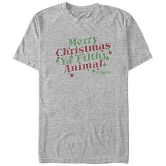 Big & Tall Home Alone Merry Christmas Ya Filthy Animal Graphic Tee