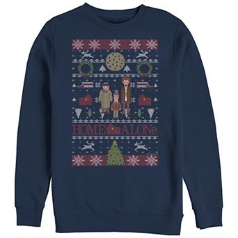 Big & Tall Home Alone Christmas Sweater Graphic Fleece