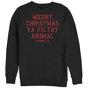 Big & Tall Home Alone Merry Christmas Ya Filthy Animal Graphic Fleece