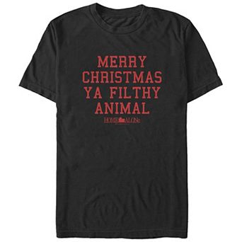 Big & Tall Home Alone Merry Christmas Ya Filthy Animal Graphic Tee