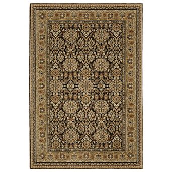StyleHaven Alexander Traditional Center Medallion Ivory/Blue Area or Throw Rug