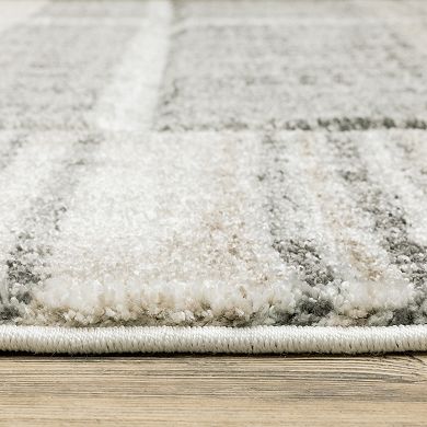 StyleHaven Colton Distressed Lines Power-Loomed Area Rug