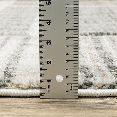 StyleHaven Colton Distressed Lines Power-Loomed Area Rug