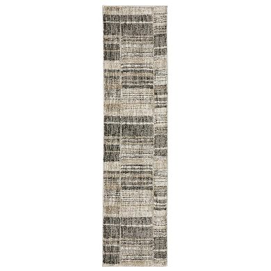 StyleHaven Colton Distressed Lines Power-Loomed Area Rug