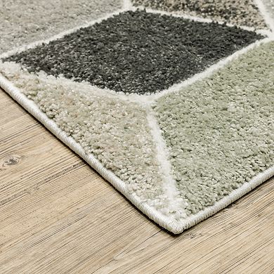 StyleHaven Colton Geometric Cubes Power-Loomed Area Rug