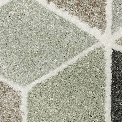 StyleHaven Colton Geometric Cubes Power-Loomed Area Rug