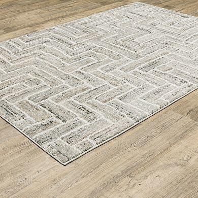 StyleHaven Colton Herringbone Power-Loomed Area Rug