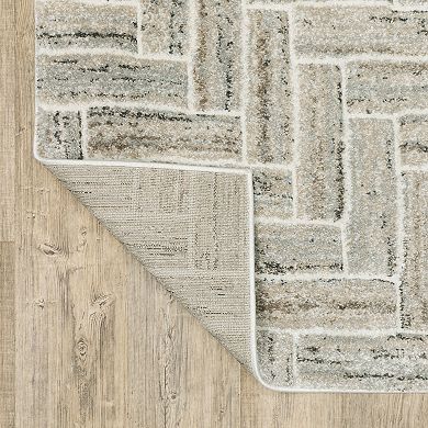 StyleHaven Colton Herringbone Power-Loomed Area Rug