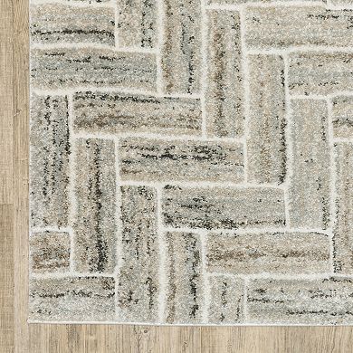 StyleHaven Colton Herringbone Power-Loomed Area Rug