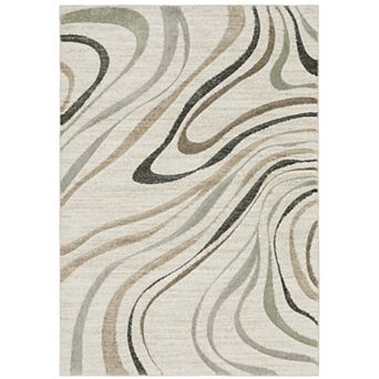 StyleHaven Colton Abstract Waves Power-Loomed Area Rug