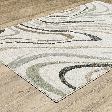 StyleHaven Colton Abstract Waves Power-Loomed Area Rug