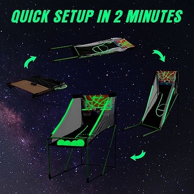 E-Jet Glow-In-The-Dark Basketball Arcade Game