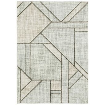 StyleHaven Colton Geometric Lines Power-Loomed Area Rug