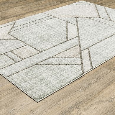 StyleHaven Colton Geometric Lines Power-Loomed Area Rug