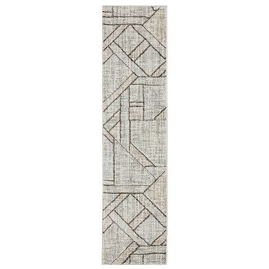 StyleHaven Colton Geometric Lines Power-Loomed Area Rug