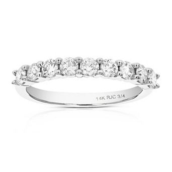 Amairah 14k Gold 3/4 Carat T.W. Diamond Wedding Band Half Eternity Ring