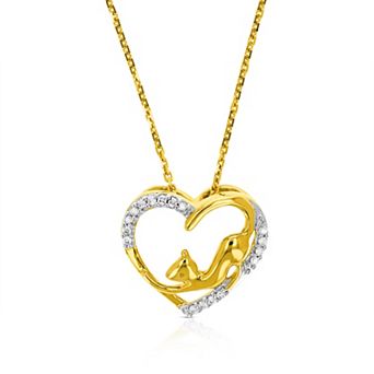 Amairah 1/20 Carat T.W. Diamond Heart Pendant Necklace