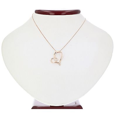 Amairah 1/20 Carat T.W. Diamond Heart Pendant Necklace
